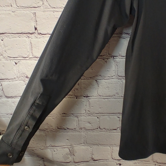 Cos Button Down Mens Black Shirt S - Picture 8 of 16
